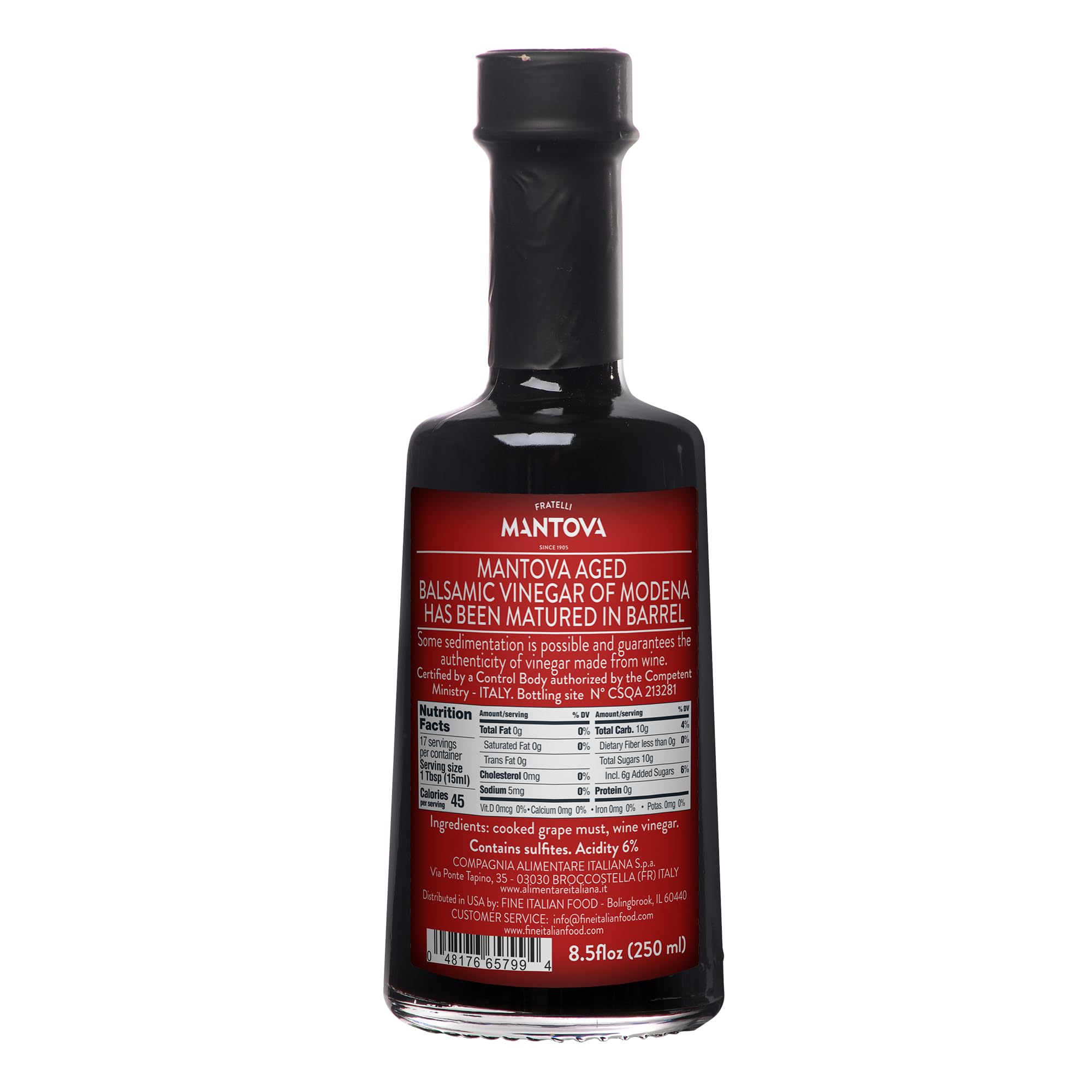 Amazon.com : Mantova Aged Balsamic Vinegar of Modena, IGP, Perfect